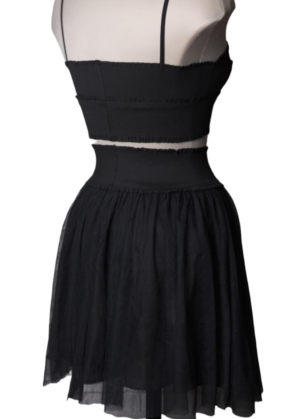 #1011 Chiffon Mini Skirt