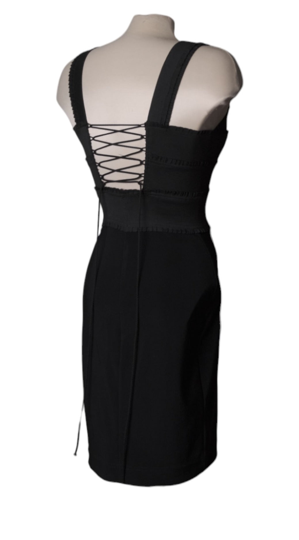 #1017 Bustier Pencil Dress with Shoelaces